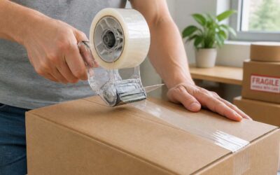 Packaging tape clear, ideal for clean, secure sealing.